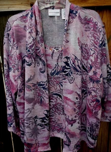 NUEVO SIN ETIQUETAS 💥💎ALFRED DUNNER💥 SWEET TENTATION Top Adornado en Capas XL - Imagen 1 de 5