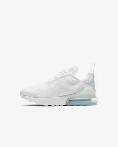 Kleine Kinder Nike Air Max 270 Freizeitschuhe - AO2372-103 ('Weiß Silber') - Bild 1 von 5