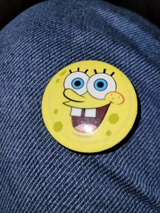 spongebob squarepants tin Badge Collectable Interesting TV Show Character  - Picture 1 of 3