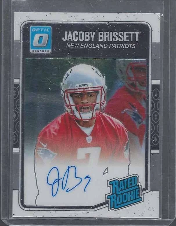 JACOBY BRISSETT 2016 DONRUSS OPTIC ON CARD RATED ROOKIE AUTO RC #D 68/150 - Image 1 of 1