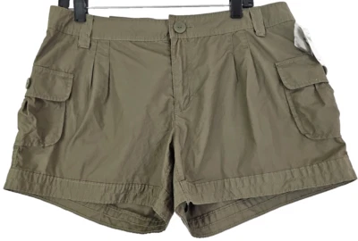Pantalones Cortos Chinos Gap ~Mujer Talla 12~ Verde Ejército/Caqui Carga Algodón Nuevos con Etiquetas  Foto 1 de 4