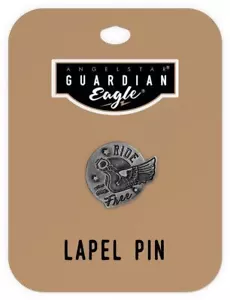 AngelStar Ride Free Biker Motorcycle Lapel Pin 17516 - Picture 1 of 3