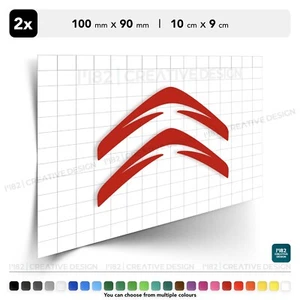 2x Calcomanías Vinilo Citroen C3 C4 C5 Picasso Berlingo Ami | 100 mm x 90 mm - Imagen 1 de 6