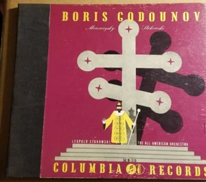 78RPM 12" Columbia Masterworks M-516 3 record Mussorgsky Stokowski Godounov, EX- - Picture 1 of 8