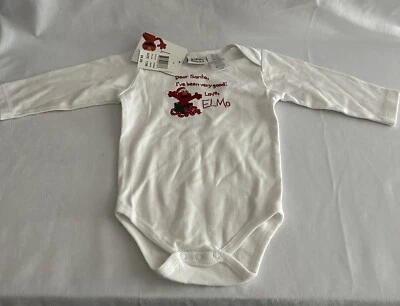 Sesame Street Navidad Elmo Conjunto de Una Pieza Talla 12 Meses Elmo’s World NUEVAS Etiquetas Foto 1 de 4