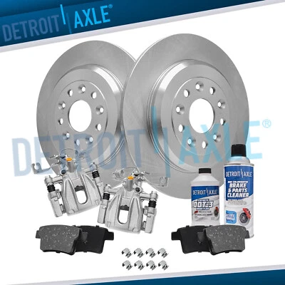Rear Disc Rotors & Calipers Brake Pads for Ford Taurus X Freestyle Montego Sable - Изображение 1 из 4