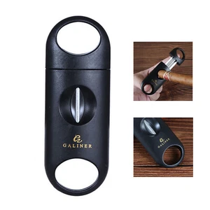 Cortador de cigarros de plástico corte en V hoja de acero inoxidable bolsillo portátil - Imagen 1 de 6