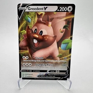 Pokemon Greedent V 053/072 Ultra Rare Holo Shining Fates Near Mint - Picture 1 of 6