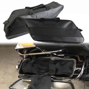 2X Motorcycle Saddlebag Liners Tour Pak Bag For Harley Touring Road Street Glide - Picture 1 of 16