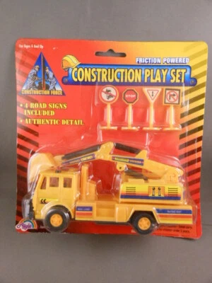 Raro De Colección AGGLO Construcción Juego Fricción Excavadora Grúa Camión Escala Señales Foto 1 de 4
