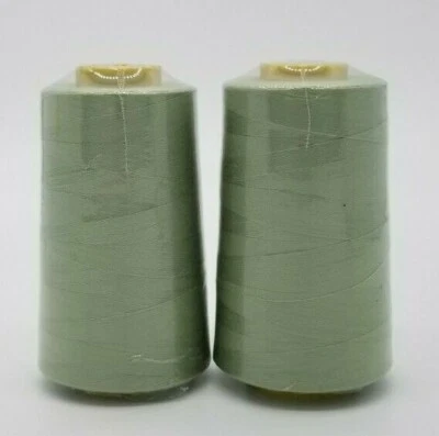 2-Pack Big Spools Sewing Serger Quilting Multi Purpose T27 Thread 6000 YDS Cone - Image 1 of 4