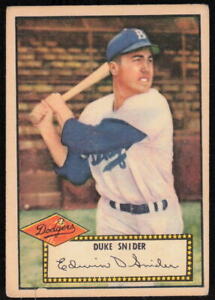 1952  Topps #37 Duke Snider (NO CREASES)    (JB4557)
