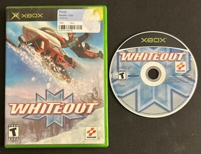 Microsoft Xbox Whiteout Snowmobile Racing Video Game (Konami 2002 Used) - Image 1 of 4