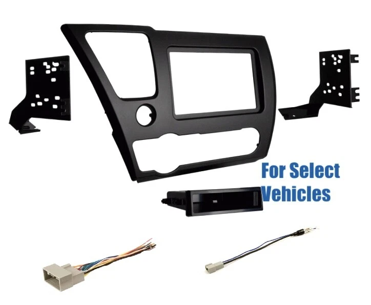 Single Din Car Stereo Radio Dash Wire Kit Combo for 2013-2015 Honda Civic LX - Image 1 of 1
