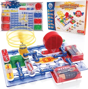 Electric Snap Circuits Kit - 188 Experiments - STEM Toys for Kids 5-10 - Picture 1 of 12