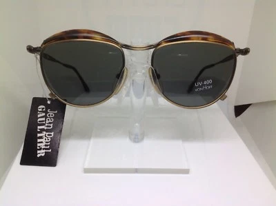 GAFAS DE SOL JEAN PAUL GAULTIER VINTAGE RARAS 56-1274 MATE TORTUGA/BRONCE/VERDE Foto 1 de 4