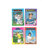 1975 Topps Mini U-Pick Finish that Set Baseball Trading Cards MLB