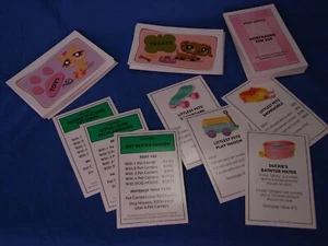 Littlest Pet Shop Monopoly Title Deed Toy & Treats Cards x 60 Replacement - Picture 1 of 4