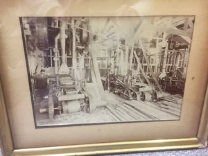 Lg Photograph~Factory Interior Sawmill - Bradley Miller & Co, Bay City, MI ~ PH4 - Picture 1 of 10