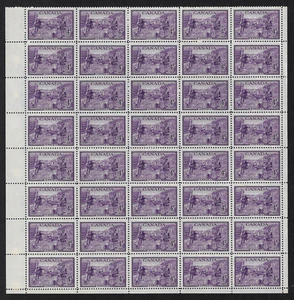 Canada Stamps — Pane of 40 — 1949, Bicentenary of Founding of Halifax #283 MNH - Picture 1 of 1