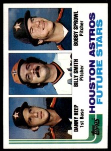 1982 .Topps Astros Future Stars - Danny Heep/Billy Smith/Bobby Sprowl Rookie .