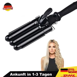 Lockenstab 3 Fässer Welleneisen Profi Lockenwickler für Lange/Kurze Haare NEU - Bild 1 von 12