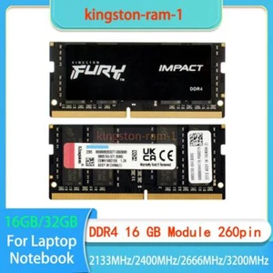 FURY IMPACT 16 GB RAM DDR4 2133 2400 2666 3200 MHz SO-DIMM Laptop Memory 260-Pin - Picture 1 of 16