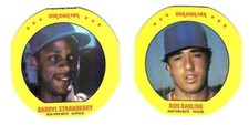 NEW YORK METS ~ 1987 Our Own Tea Discs ~ Strawberry & Darling ~ FREE SHIPPING