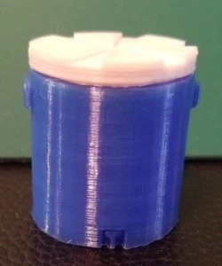 RC 1/10 Scale Fluorescent Blue Round Water Ice Cooler Rock Crawler Accessories - Picture 1 of 8
