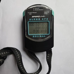 Alpha 475 / 100 Memory Stopwatch Sportline Version Works Perfect!!!!! - Picture 1 of 4