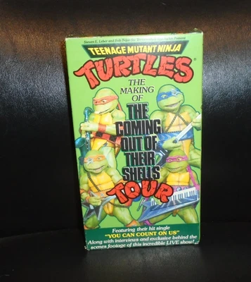1990 T.M.N.T. THE MAKING OF THE COMING OUT OF THEIR SHELLS TOUR VHS TAPE - Image 1 of 2