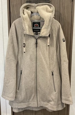 1 Chaqueta con capucha Madison Expedition para mujer color tostado con cremallera talla XXL Foto 1 de 4