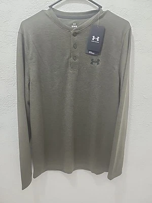 Under Armour - Camiseta CGI Henley para Hombre, Color Marino Od Green (390), Talla: M Foto 1 de 2