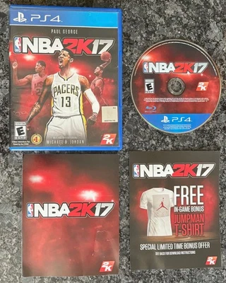 NBA 2K17 Sony PlayStation 4 PS4 - Paul George - Complete CIB - Tested Works - Image 1 of 2