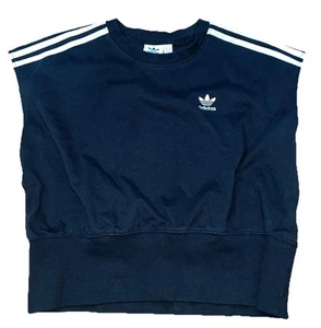 Adidas Originales Mujer 3 Rayas Pullover Entrenamiento Top Sin Mangas Negro Pequeño - Imagen 1 de 7