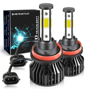 9005 H11 H7 9006 H1 LED Headlight Bulbs High Low Beam Super Bright White 6000K - Picture 1 of 62