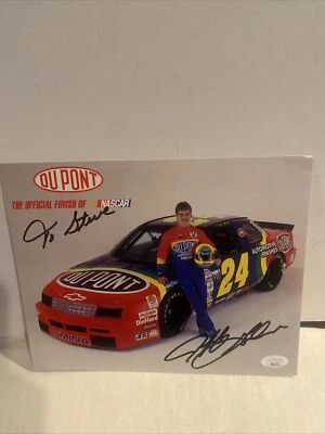Jeff Gordon NASCAR Driver Stock Cars Signed 8x10 Photo “To Steve” JSA COA - Image 1 of 4