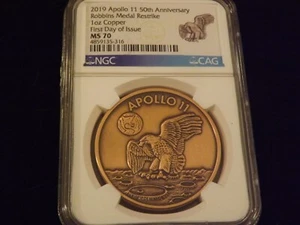 2019 APPOLLO 50 Th Anniversary NGC MS 70 - Picture 1 of 2