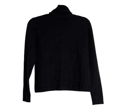 Sutton Studio Petite черный кашемир водолазка свитер с длинным рукавом, миниатюрный Med - Изображение 1 из 4