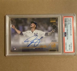 2022 Topps Stadium Club 1/5 Luis Gil Auto PSA 8 Yankees Pop 1 Looks Better - Picture 1 of 9