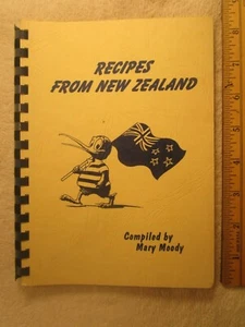 Spiral Bound RECIPES FROM NEW ZEALAND 1999 *Signed by Author* Mary Moody [Z28a] - Picture 1 of 5