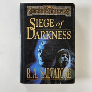 Siege of Darkness by R. A. Salvatore 1st Ed 1st Printing FORGOTTEN REALMS HBDJ - Picture 1 of 7