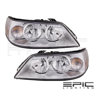 Headlight for Lincoln 2003-2004 Town Car Pair Left Right Set Foto 1 de 2