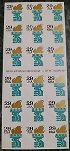 ALLY'S STAMPS US Scott #2531Ab 29c Liberty & Torch Booklet Pane Of 18 - Picture 1 of 1