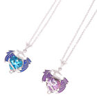 Exquisite Fashion Color Dragon Pendant Necklace Blue Purple Dragon Necklace AUT