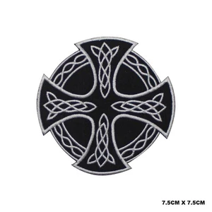 Parche bordado con logotipo de cruz vikinga para planchar/coser parche lote - Imagen 1 de 1