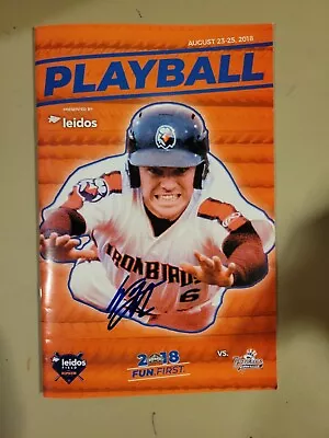 Willy Yahn Signed IP Auto Aberdeen Ironbirds Program Baltimore Orioles Baseball  - Image 1 of 2