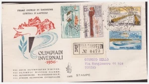 FDC Venetia Club 1956 - Winter Olympics Reiste Racc - Picture 1 of 1