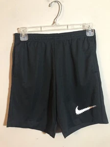 Kids Nike Dri Fit Training Shorts Standard Fit Black Size Medium - Picture 1 of 7