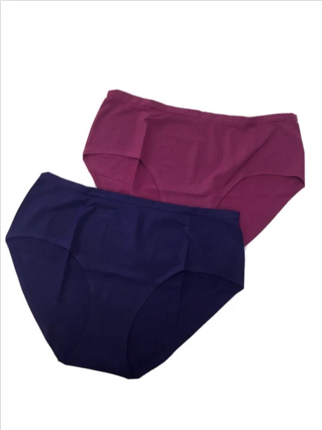 Paquete de 2 calzoncillos corporales invisibles Rhonda Shear en rosa/púrpura, 1X Foto 1 de 1